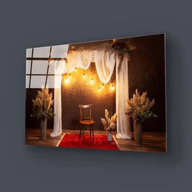 Decorated Chair Glass Wall Art - DIY - CreoGlass®