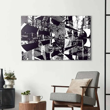 Distressed Abstract Static Glass Wall Art - DIY - CreoGlass®