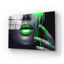Dripping Neon Paint Glass Wall Art - DIY - CreoGlass®