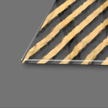 Egyptian Circle Sun Rays with Dark Textured Background Glass Wall Art - DIY - CreoGlass®