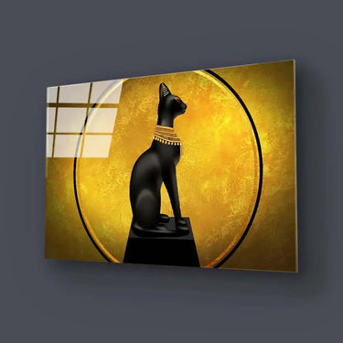Egyptian Goddess Bastet Glass Wall Art - DIY - CreoGlass®
