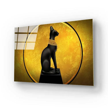 Egyptian Goddess Bastet Glass Wall Art - DIY - CreoGlass®