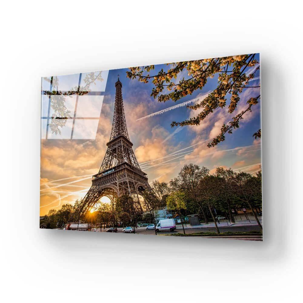 Eiffel Tower Sunset Glass Wall Art - DIY - CreoGlass®