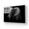 Elephant Black and White Glass Wall Art - DIY - CreoGlass®