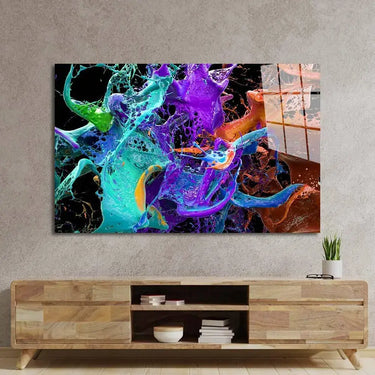 Exploding Paints Glass Wall Art - DIY - CreoGlass®
