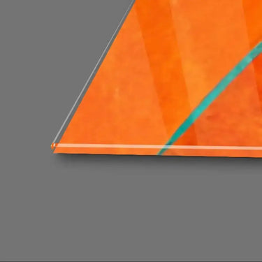 Flower Brush Line Glass Glass Wall Art - DIY - CreoGlass®