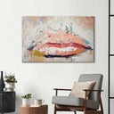 Fragmented Lips Glass Wall Art - DIY - CreoGlass®