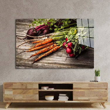 Fresh Vegetables Glass Wall Art - DIY - CreoGlass®