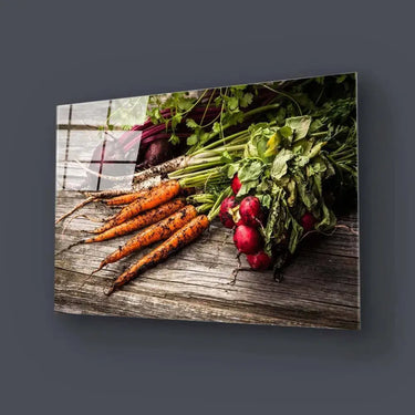 Fresh Vegetables Glass Wall Art - DIY - CreoGlass®