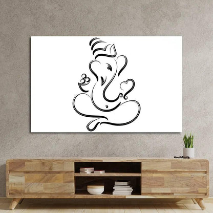 Ganesha The Lord Of Wisdom Glass Wall Art - DIY - CreoGlass®
