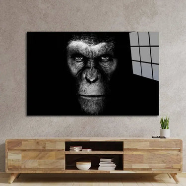 Gorilla Head Photo Glass Wall Art - DIY - CreoGlass®