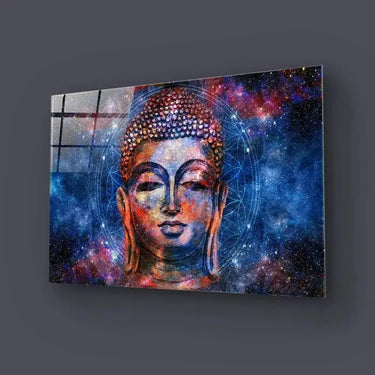 Head Lord Buddha Digital Glass Wall Art - DIY - CreoGlass®
