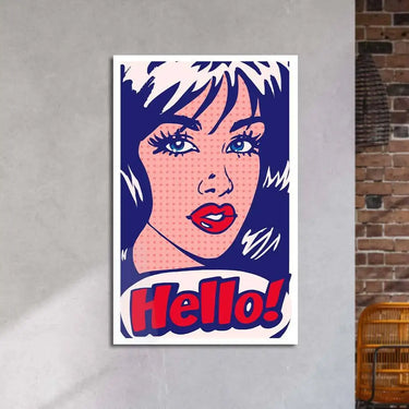 Hello! Retro Glass Wall Art - DIY - CreoGlass®
