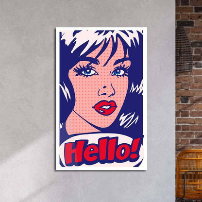 Hello! Retro Glass Wall Art - DIY - CreoGlass®