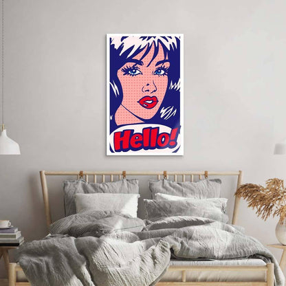 Hello! Retro Glass Wall Art - DIY - CreoGlass®