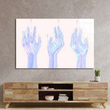 Holographic Hands Glass Wall Art - DIY - CreoGlass®
