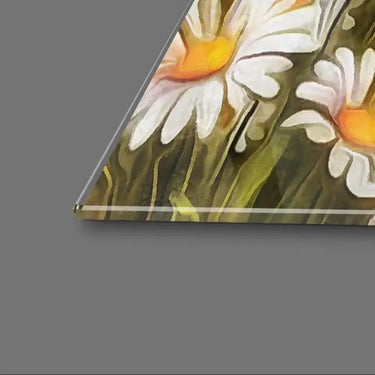 India Taj Mahal Sunset Painting Glass Wall Art - DIY - CreoGlass®