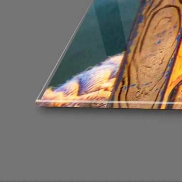 Lake Dock During Sunset Glass Wall Art - DIY - CreoGlass®