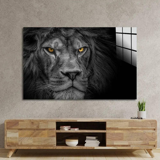 Lion King Portrait Wildlife Animal Glass Wall Art - DIY - CreoGlass®