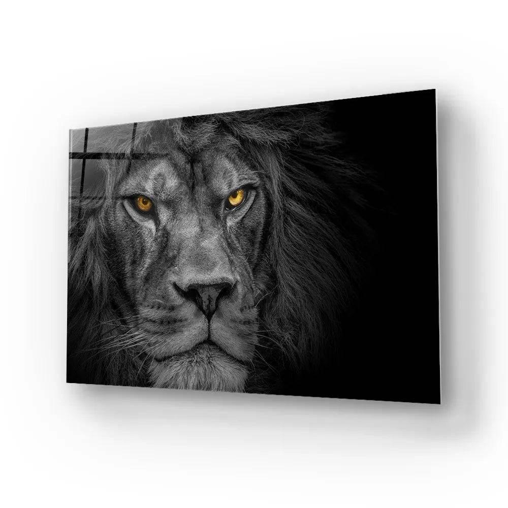 Lion King Portrait Wildlife Animal Glass Wall Art - DIY - CreoGlass®