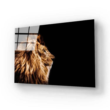 Lion Profile Glass Wall Art - DIY - CreoGlass®