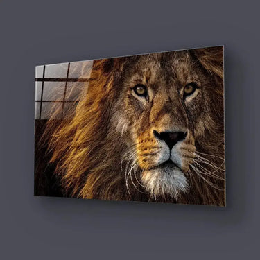 Lion's Portrait Glass Wall Art - DIY - CreoGlass®