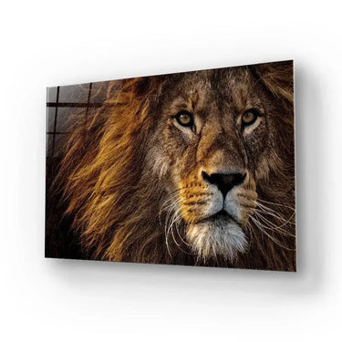 Lion's Portrait Glass Wall Art - DIY - CreoGlass®