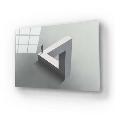 Lonely Optical Illusion Glass Wall Art - DIY - CreoGlass®
