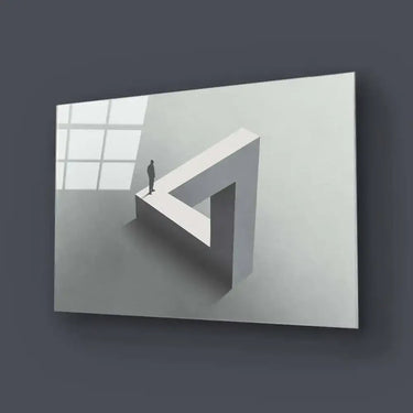 Lonely Optical Illusion Glass Wall Art - DIY - CreoGlass®