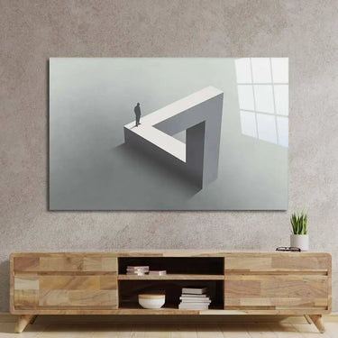 Lonely Optical Illusion Glass Wall Art - DIY - CreoGlass®
