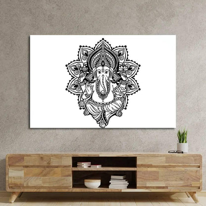 Lord Ganesh Glass Wall Art - DIY - CreoGlass®
