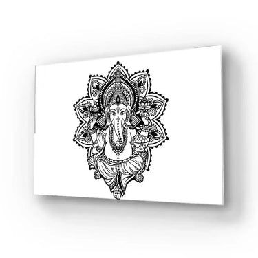 Lord Ganesh Glass Wall Art - DIY - CreoGlass®