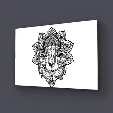 Lord Ganesh Glass Wall Art - DIY - CreoGlass®