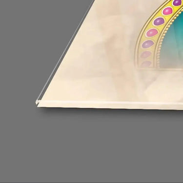 Lord Shiva Colorful Background Glass Wall Art - DIY - CreoGlass®