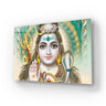 Lord Shiva Colorful Background Glass Wall Art - DIY - CreoGlass®