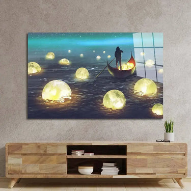 Moon Sailor Glass Wall Art - DIY - CreoGlass®