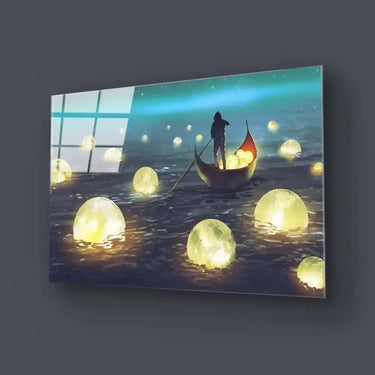 Moon Sailor Glass Wall Art - DIY - CreoGlass®