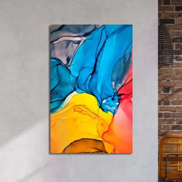 Multi-Coloured Alcohol Ink Abstract Glass Wall Art - DIY - CreoGlass®