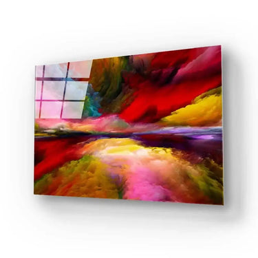 Multi-Coloured Clouds 2 Glass Wall Art - DIY - CreoGlass®