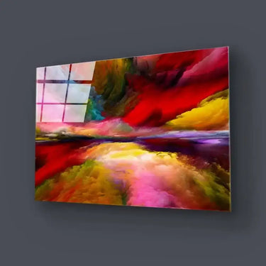 Multi-Coloured Clouds 2 Glass Wall Art - DIY - CreoGlass®