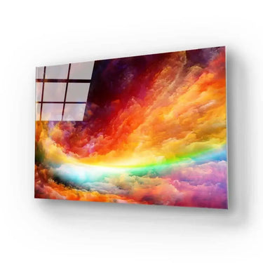 Multi-Coloured Clouds Glass Wall Art - DIY - CreoGlass®
