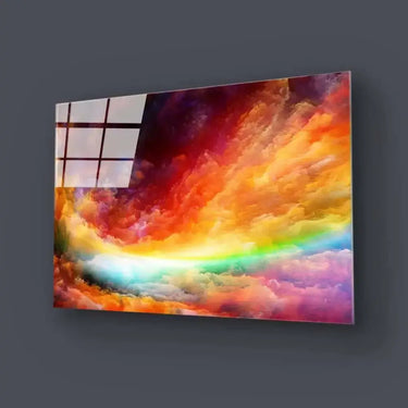 Multi-Coloured Clouds Glass Wall Art - DIY - CreoGlass®