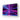LED backlit glass panel with vibrant purple and blue neon light design for modern interior decor
