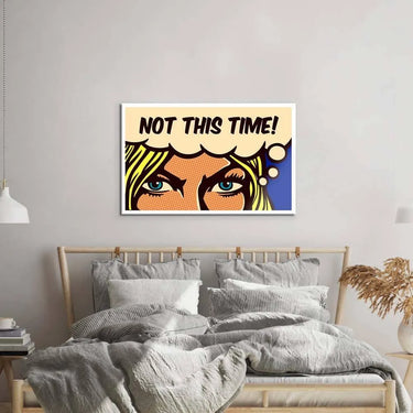 Not This Time! Glass Wall Art - DIY - CreoGlass®