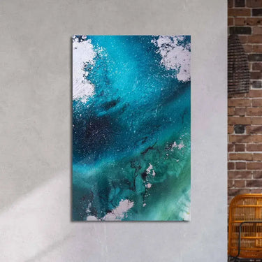 Ocean Seascape with Seafoam Glass Wall Art - DIY - CreoGlass®