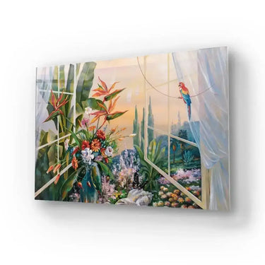 Oil Painting Garden Glass Wall Art - DIY - CreoGlass®