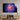 Om Sign Light Blue Red Glass Wall Art - DIY - CreoGlass®
