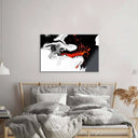 Orange and Black Liquid Marble Glass Wall Art - DIY - CreoGlass®