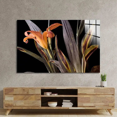 Orange Lily Glass Wall Art - Landscape Sizes - DIY - CreoGlass®
