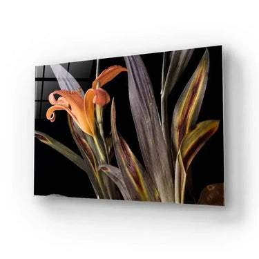 Orange Lily Glass Wall Art - Landscape Sizes - DIY - CreoGlass®
